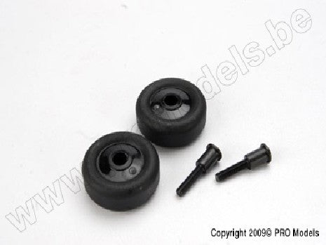 Wheels (4)/ Axles (2), for Maxx wheelie bar