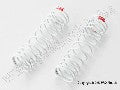 Springs, front (white) (progressive rate) (2) (fits Slash alumin
