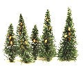 Sapins avec Fruits HO - Décorations Réalistes pour Trains Miniatures