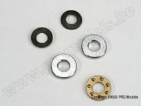 Thrust bearing/thrust washers (2)/belleville spring washers (2)