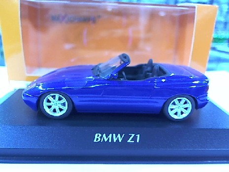 BMW Z1 1991 BLEU METAL 1/43