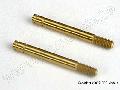 Shock shafts, steel, chrome finish (29mm) (front) (2)