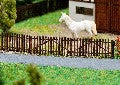 Clôture en Lattes de Bois pour Décorations de Trains Miniatures