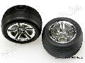 Tires & wheels, assembled, glued (2.8") (Jato Twin-Spoke wheels,