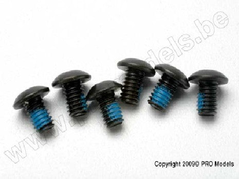 Screws, 4x6mm button-head machine (hex drive) (with threadlock)