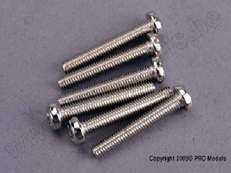 Screws, 3x20mm roundhead machine (6)