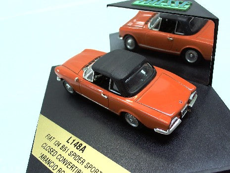 FIAT 124 BS1 SPIY. SPORT FERME CONV.ORANGE 1/43