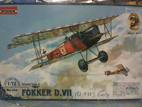 FOKKER D.VII  WORLD WAR J    1/72