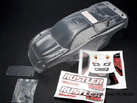 Body, Rustler (clear, requires painting)/window, lights decal sh