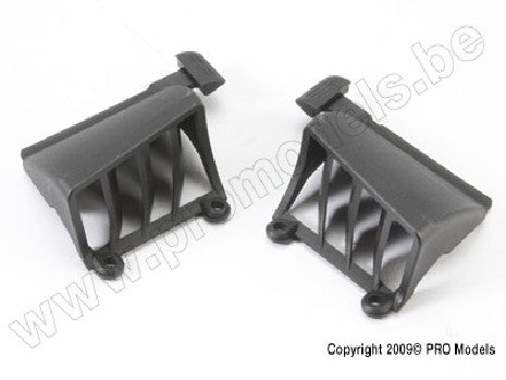 Vent, battery compartment (includes latch) (1 pair, fits left or