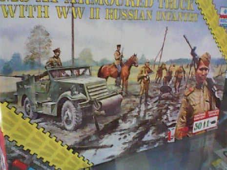 M3 A1  ARMOURED TRUCK RUSSIAN INFANTERUY 1/72