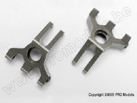 Carriers, stub axle, (rear) 6061-T6 aluminum (titanium-anodized)