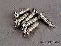 Screws, 2x6mm roundhead self-tapping (6)