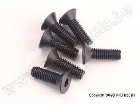 Screws, 3x10mm countersunk machine (6) (hex drive)