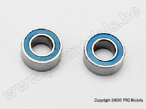 Ball bearings, blue rubber sealed (4x8x3mm) (2)