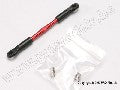 Turnbuckle, aluminum (red-anodized), camber link, 58mm (1) (asse