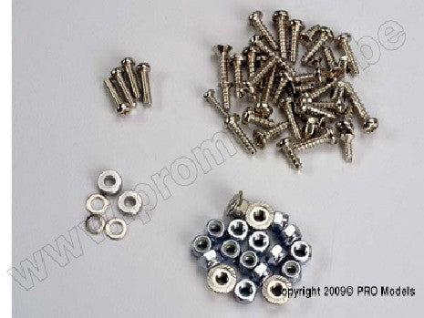 Screw set, self-tapping/ nuts & washers for Radicator, Rad2/ Haw