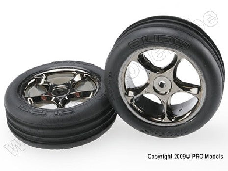 Tires & wheels, assembled (Tracer 2.2" black chrome wheels, Alia