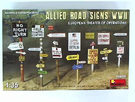 ALLIED ROAD SIGNS WWII 1/35