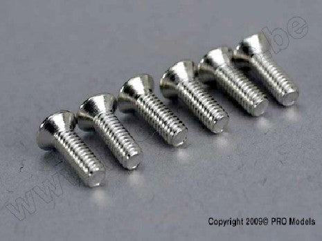 Screws, 2.6x8mm countersunk machine (6)