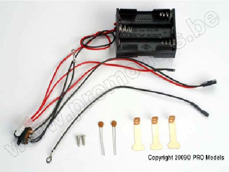 Battery holder, 6-cell (assembly includes: on/off switch/RTS con