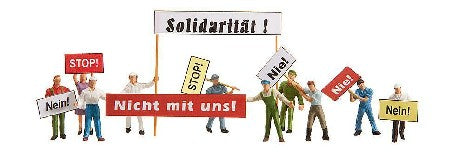 Miniatures de Manifestants Faller - Détails Réalistes pour Vos Maquettes