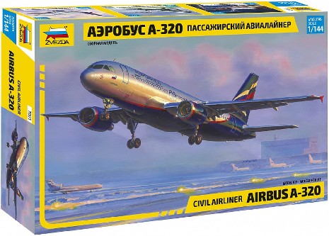 Maquette Airbus A-320 Zvezda 1/144