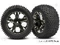 Tires & wheels, assembled, glued (2.8") (All-Star black chrome w