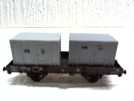 WAGON PLAT ACEM 29 EPOQUE 3 + 2 CADRE GRIS HO