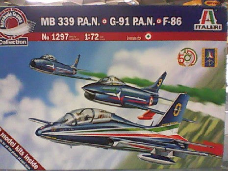 COFFRET ANNIVERSAIRE MB 339 P.A.N. G-91 P.A.N. F-86 1/72