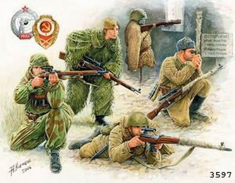 SNIPER SOVIETIQUES 1/35