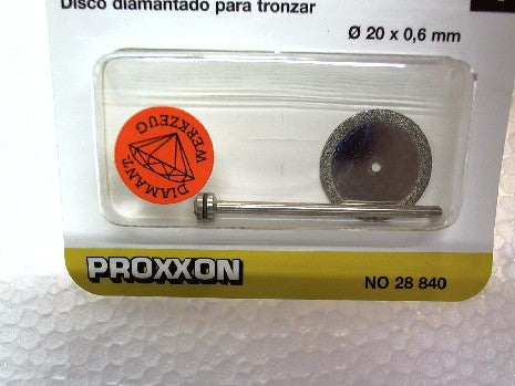 DISQUE └ TRONÃONNER DIAMANT╔ 0,6 MM D'╔PAISSEUR Ï 20 MM AXE 2,35