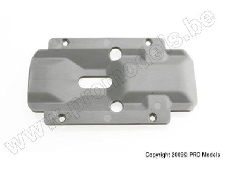 Skidplate, transmission, nylon (grey)