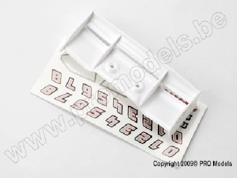 Wing, 1/16 E-Revo (white)/ decal sheet