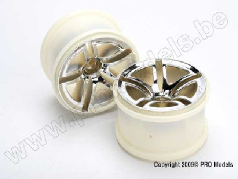 Wheels, Jato Twin-Spoke 2.8" (chrome) (nitro front) (2)
