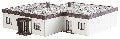 Bungalow Faller - Maquette Décorative pour Trains Miniatures