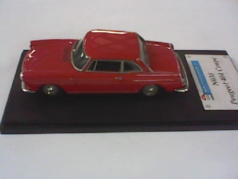 PEUGEOT 404 COUPE ROUGE 1/43