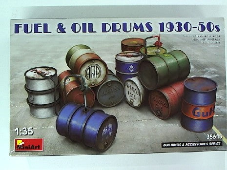 FUEL AND OIL DRUMS 1930-50S 1/35