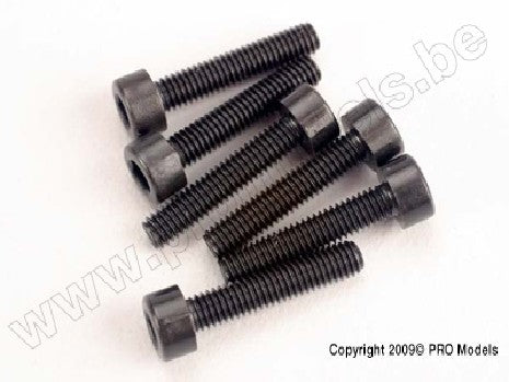 Head screws, 3x15mm cap-head machine (hex drive) (6) (TRX 2.5)