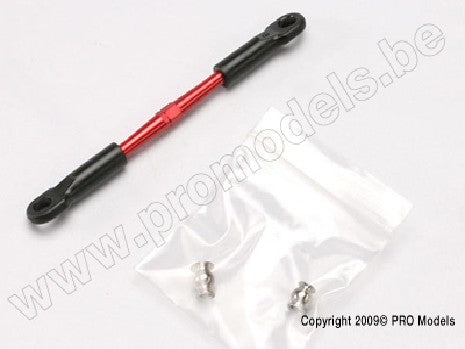 Turnbuckle, aluminum (red-anodized), camber link, 58mm (1) (asse