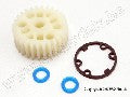Gear, center differential (Revo)/ X-ring seals (2)/ gasket (1) (