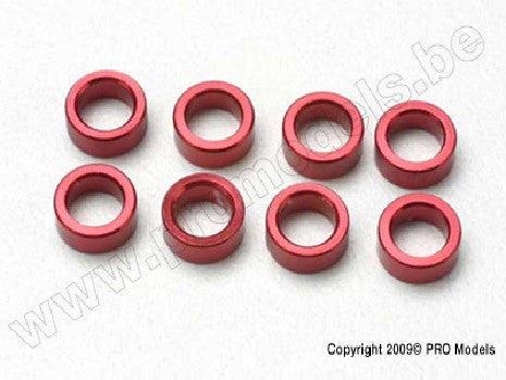 Spacer, pushrod (aluminum, red) (use with 5318 or 5318X pushrod