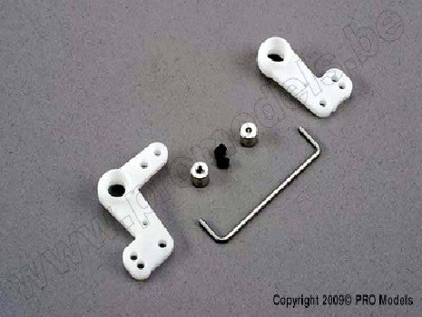 Bellcranks (l&r)/ 1.5mm wire draglink/ 1.5mm set screw collars (