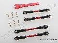 Turnbuckles, aluminum (red-anodized), camber links, front, 39mm