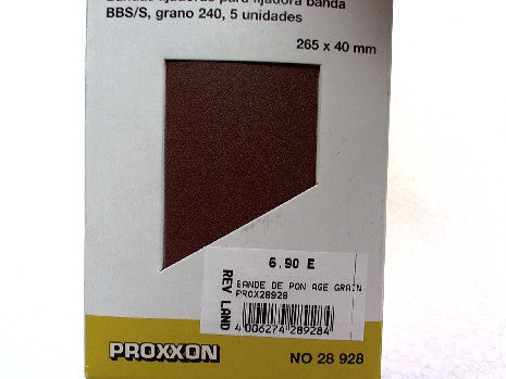 Bande de Ponçage Grain 240 - Pack de 5 Pièces pour BBS/S