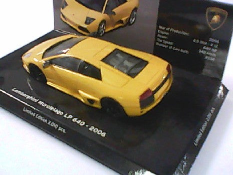 LAMBORGHINI MURCIELAGO LP640 JAUNE 1/43