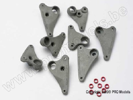 Rocker arm set, progressive-2 (90-T)/ spacers (red aluminum) (8)