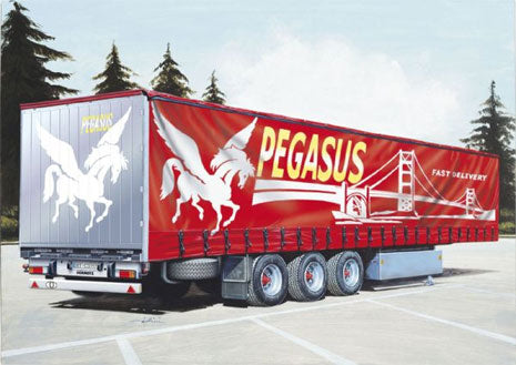 SEMI TRAILER CURTAINSIDE 1/24