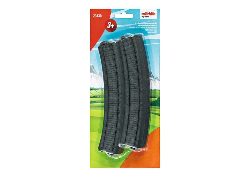 VOIE COURBE PLASTIQUE X6 (R1) HO