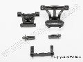 Body mounts, front & rear/ body mount posts, front & rear